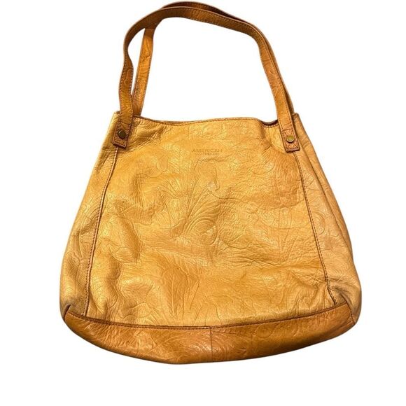 American Leather Co Leather Tote Bag - Tan - Picture 1 of 9